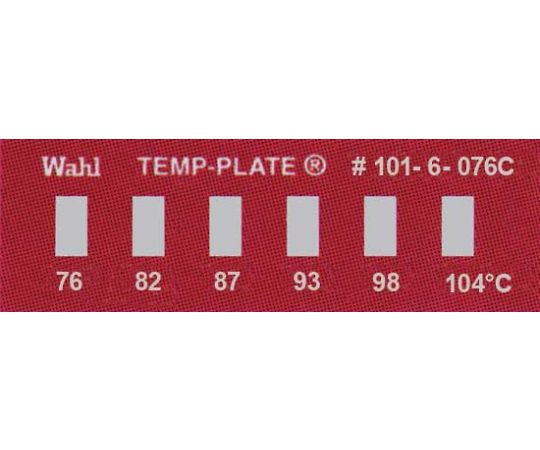 Wahl instruments テンプ・プレート 29mm×10mm 6点表示 10枚入 101-6-076 1ケース(ご注文単位1ケース)【直送品】