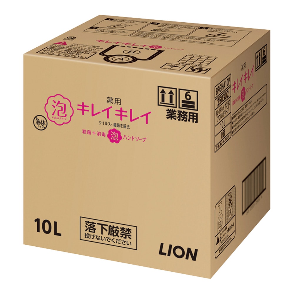 ライオンハイジーン キレイキレイ薬用泡ハンドソープ　10L　 1本（ご注文単位1本）【直送品】