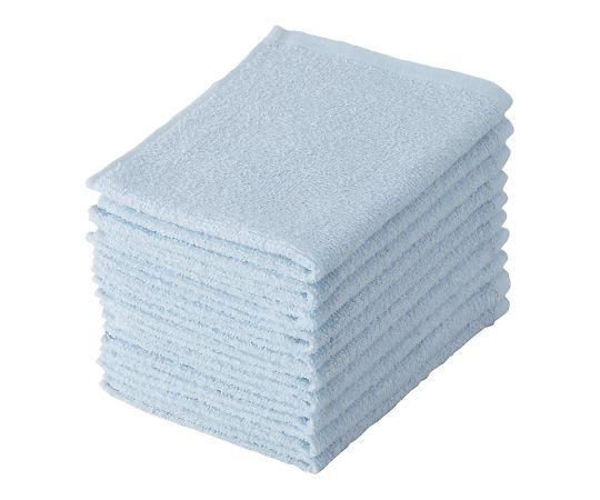 テンダイ ライトカラーおしぼりタオル　10枚組　ブルー　A219619 1袋（ご注文単位1袋）【直送品】