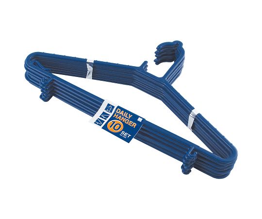 小久保工業所 デイリーハンガー（10本組）　ネイビー　1563 1組（ご注文単位1組）【直送品】