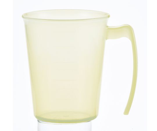小森樹脂 手付スタッキングコップ イエロー 1個(ご注文単位1個)【直送品】