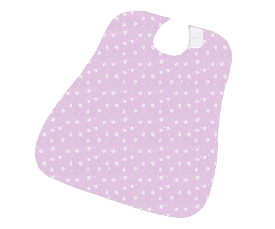 ナビス(アズワン) さわやか食事用エプロン さくら ピンク 1袋(ご注文単位1袋)【直送品】