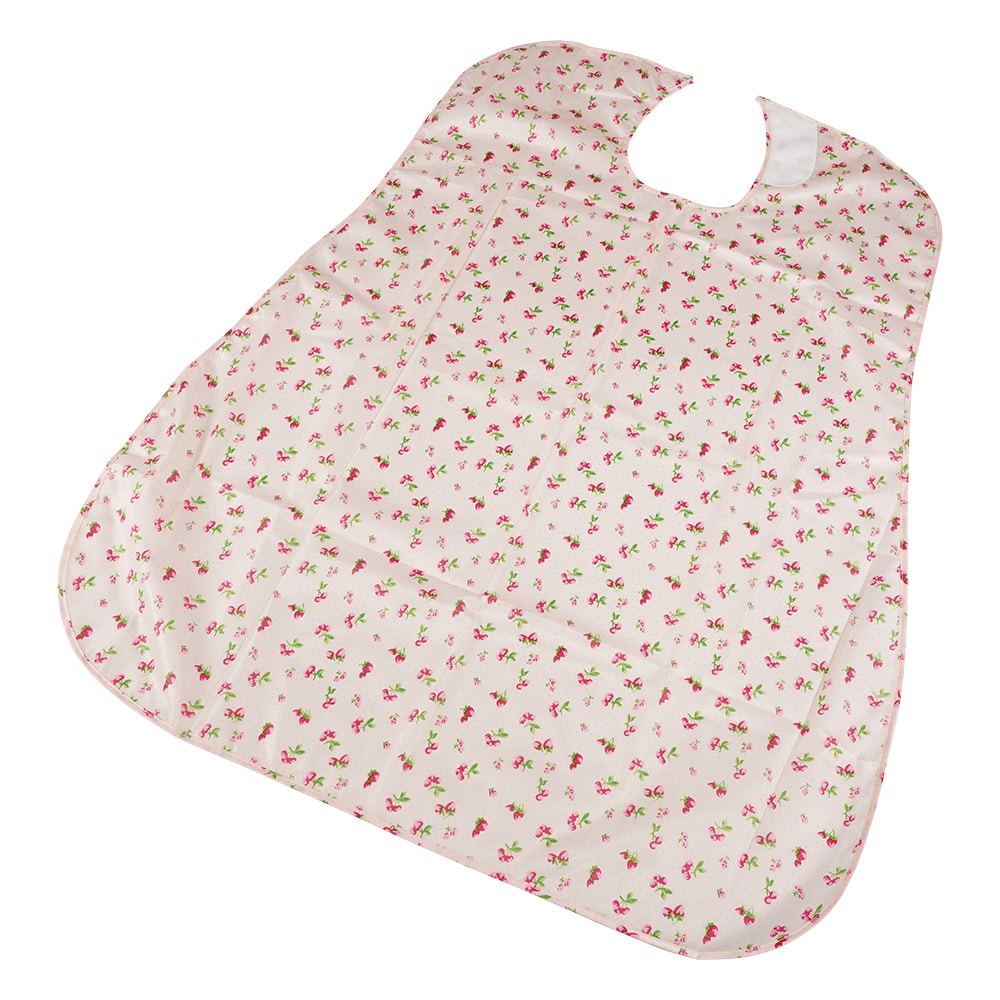 ナビス(アズワン) さわやか食事用エプロン つぼみ ピンク 1袋(ご注文単位1袋)【直送品】