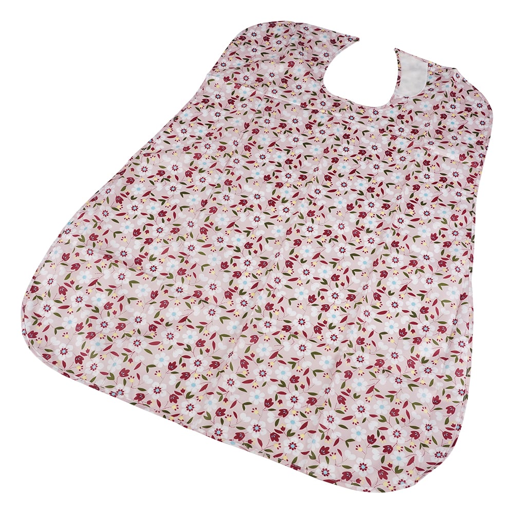 ナビス(アズワン) さわやか食事用エプロン 花びら ピンク 1袋(ご注文単位1袋)【直送品】