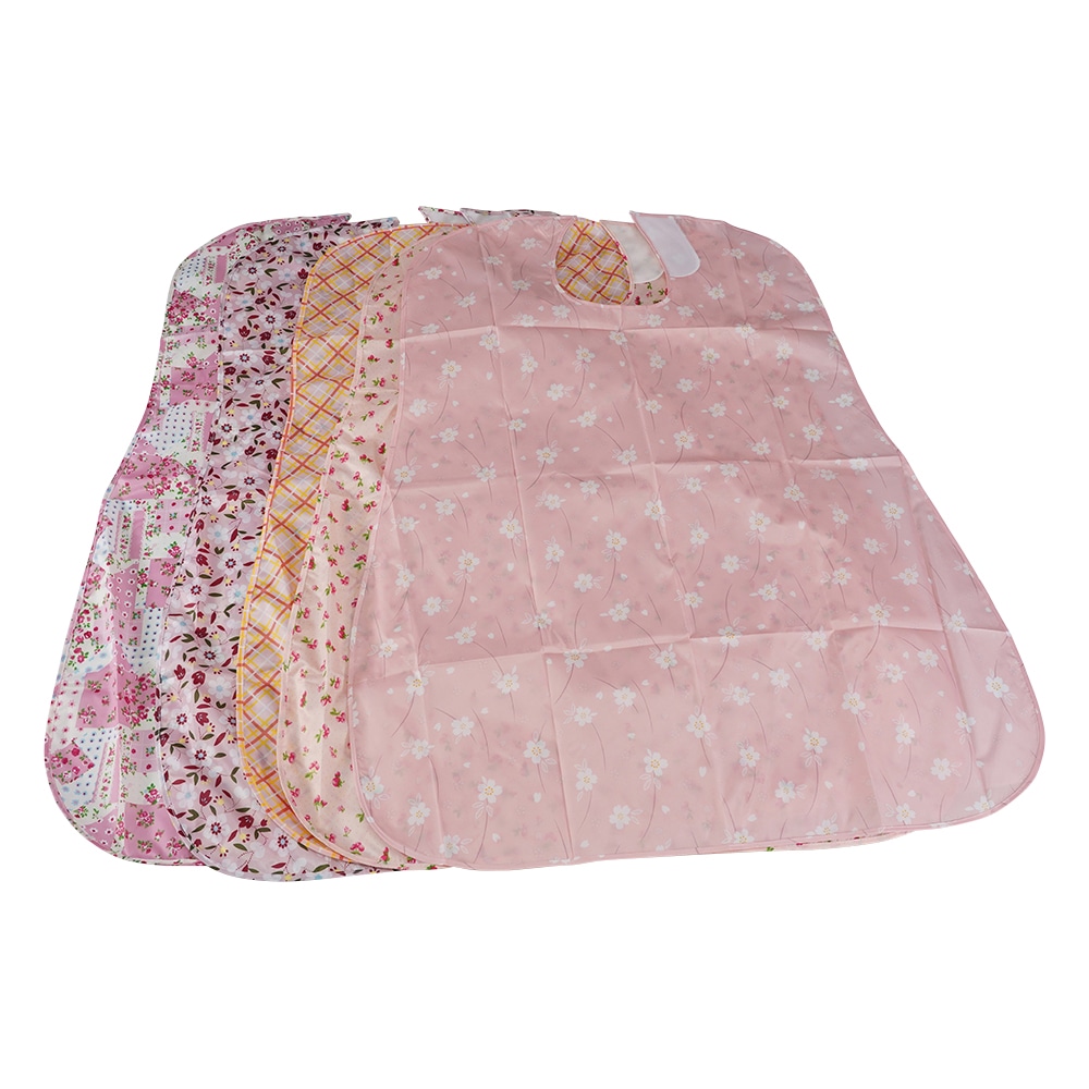 ナビス(アズワン) さわやか食事用エプロン ピンク 10枚セット 1袋(ご注文単位1袋)【直送品】