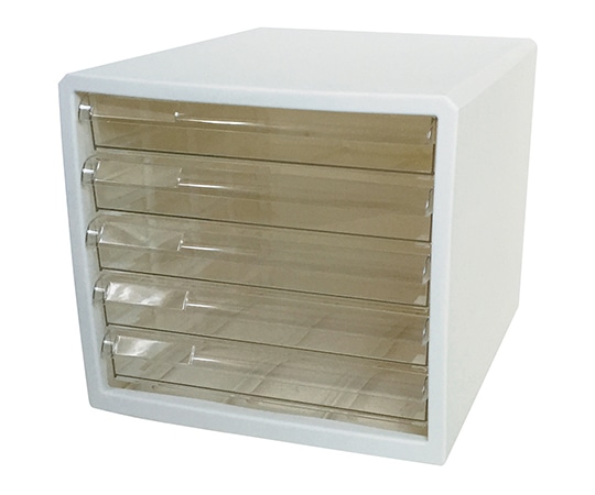 JEJアステージ カラーレターケース ホワイト 浅型5段 M5 1個(ご注文単位1個)【直送品】