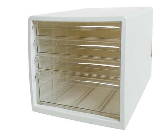 JEJアステージ カラーレターケース ホワイト 浅型3段・深型1段 F4 1個(ご注文単位1個)【直送品】