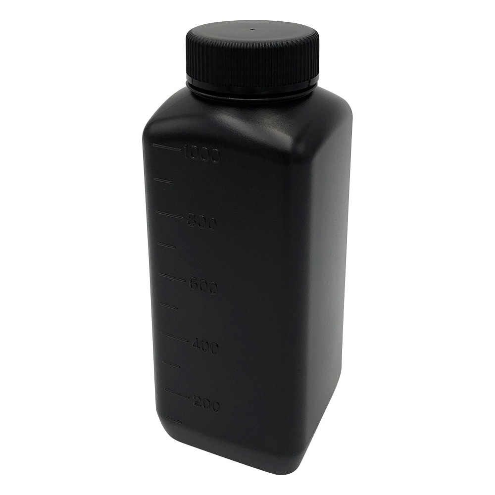 ニッコー・ハンセン Jボトル角型 広口 遮光 1L 1本 1570-04 1本(ご注文単位1本)【直送品】