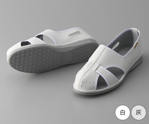 ガードナー 静電サンダル　踵有り　（白）　23.0cm　G3100-1 1足（ご注文単位1足）【直送品】