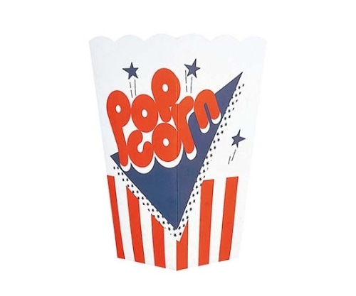 江部松商事 ポップコーンカップ ワンタッチ 02718(25枚入)紙製 7526700 1組(ご注文単位1組)【直送品】