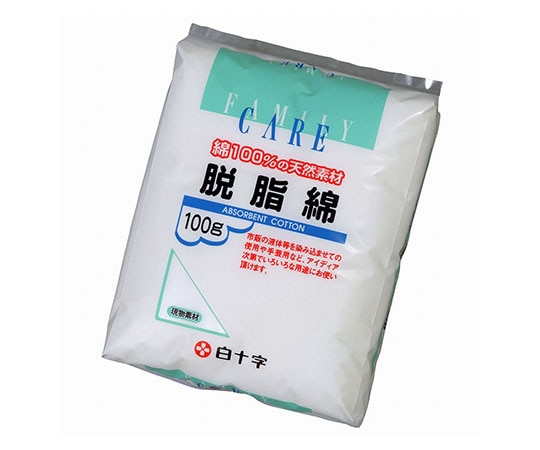 白十字 FC(ファミリーケア) 脱脂綿 100g 10953 1個(ご注文単位1個)【直送品】