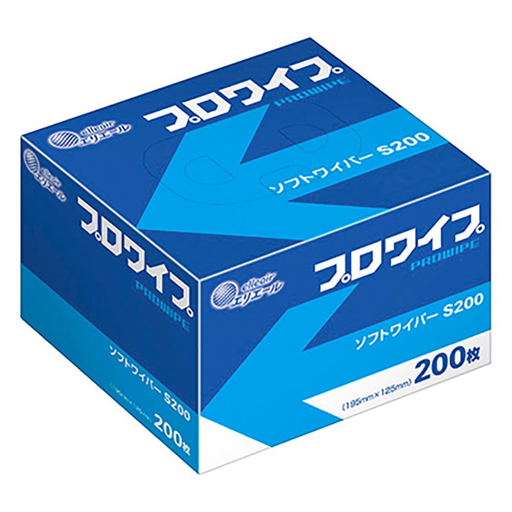 エリエール(大王製紙) エリエール プロワイプ ソフトワイパーS200 1箱(200枚×72袋入) 703128 1箱(ご注文単位1箱)【直送品】