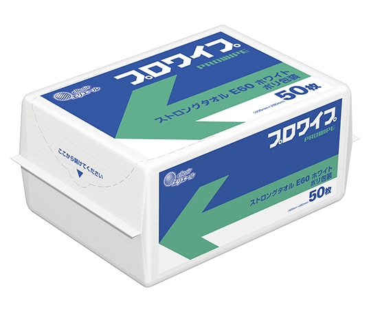 エリエール(大王製紙) エリエール プロワイプ ストロングタオルE60 ホワイトポリ包装50 1ケース(50枚×18袋入) 623166 1ケース(ご注文単位1ケース)【直送品】