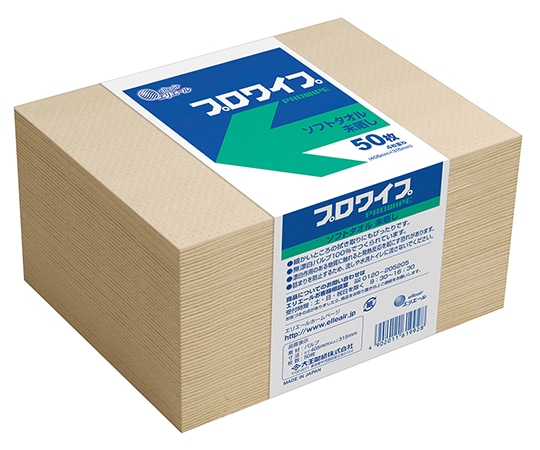 エリエール(大王製紙) エリエール プロワイプ ソフトタオル 未晒帯どめ50 1箱(50枚×24袋入) 703523 1箱(ご注文単位1箱)【直送品】