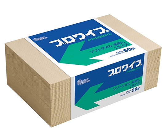 エリエール(大王製紙) エリエール プロワイプ ソフトタオル 未晒帯どめLサイズ50 1箱(50枚×12袋入) 703524 1箱(ご注文単位1箱)【直送品】