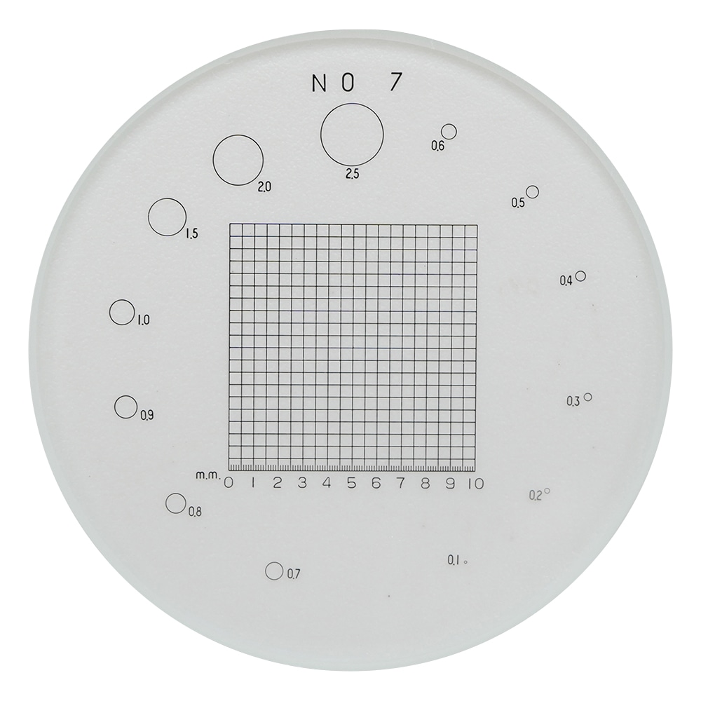 東海産業（PEAK） スケール・ルーペ目盛板　φ26mm　PS-7 1枚（ご注文単位1枚）【直送品】