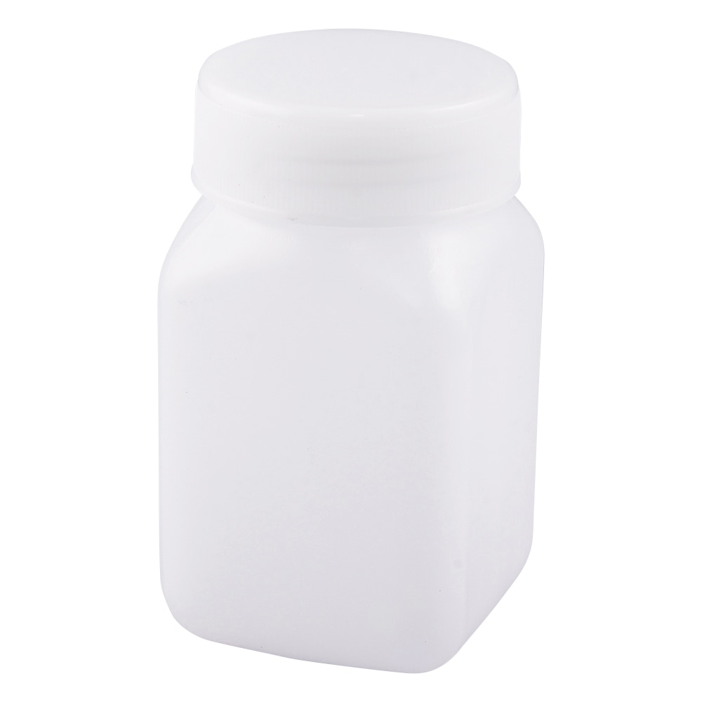 ニッコー・ハンセン 標準規格瓶 角型広口(ナチュラル) 100mL 1本 1030-01 1本(ご注文単位1本)【直送品】