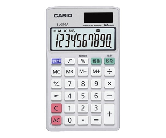 カシオ パーソナル電卓手帳タイプ(10桁) SL-310A-N 1個(ご注文単位1個)【直送品】