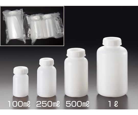 サンプラテック クリーンパックPEボトル(広口) 1L(1本/組) 06679 1組(ご注文単位1組)【直送品】