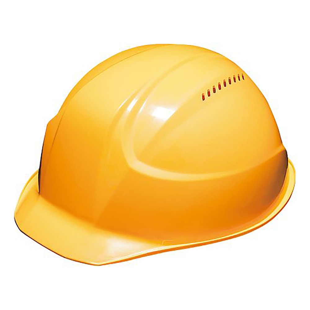 DICプラスチック 軽量ヘルメット 軽神 AA17-V型 黄 AA17-V HA5E-K17 1個(ご注文単位1個)【直送品】