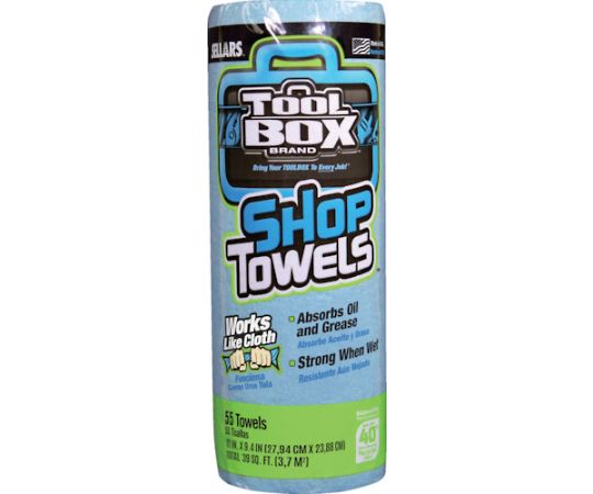 SELLARS TOOLBOXR ショップタオル ブルーロール 55シート Z400 54400 1巻(ご注文単位1巻)【直送品】