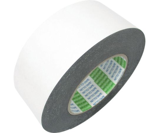 日東電工 発泡ブチルゴム基材両面テープ No.541 50mm×10m ブラック 541-50 1巻(ご注文単位1巻)【直送品】