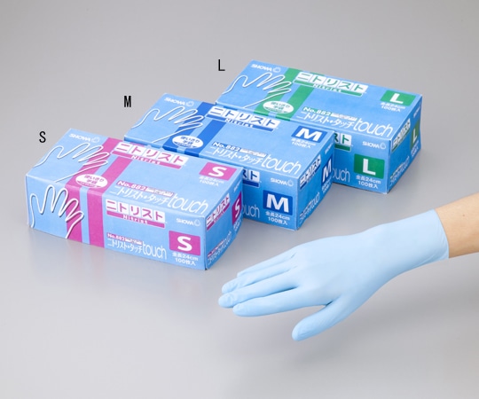 ショーワグローブ ニトリスト・タッチ S 100枚入 882-S 1箱(ご注文単位1箱)【直送品】