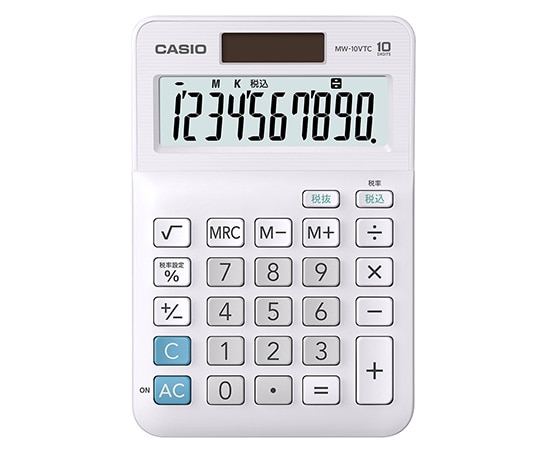 カシオ カシオ ミニジャスト10桁電卓 MW-10VTC-N 1個(ご注文単位1個)【直送品】