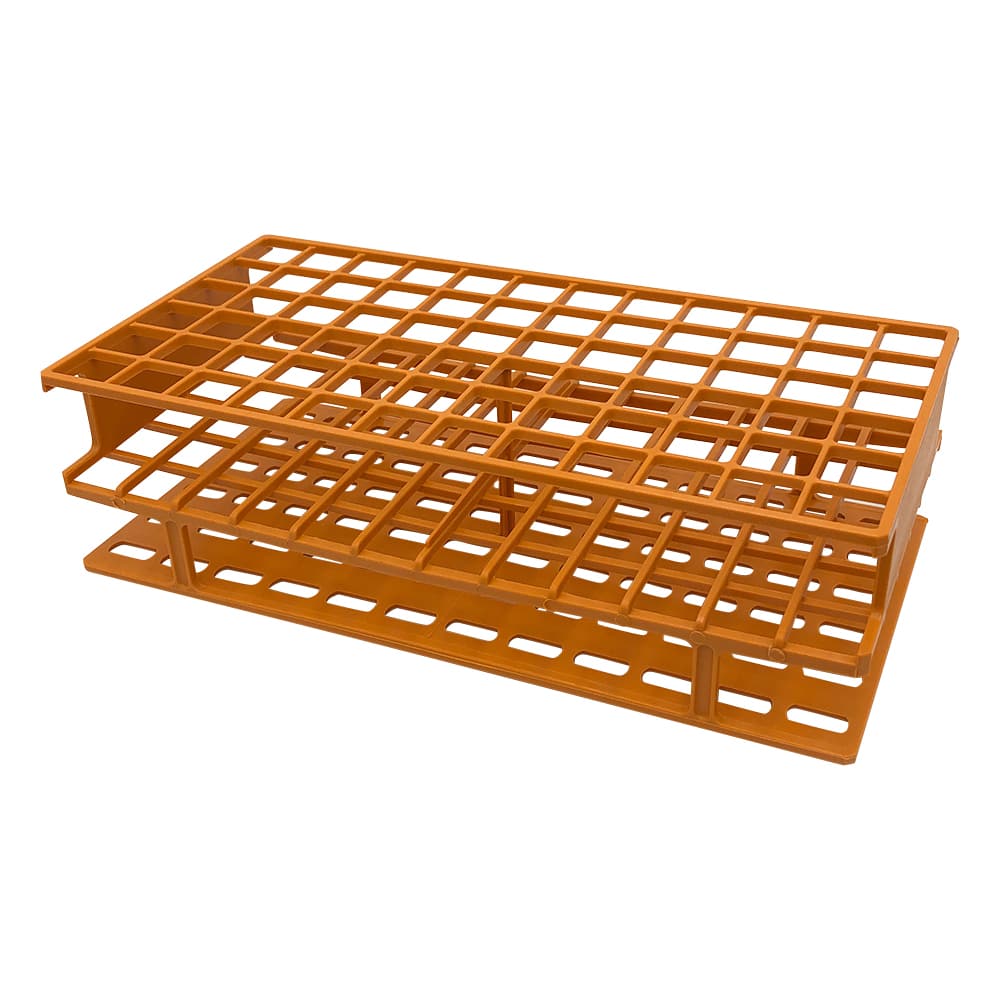 Nalge Nunc (サーモフィッシャーサイエンティフィック) アンワイヤー試験管立 φ16mm×72本 オレンジ 5970-0116 1個(ご注文単位1個)【直送品】