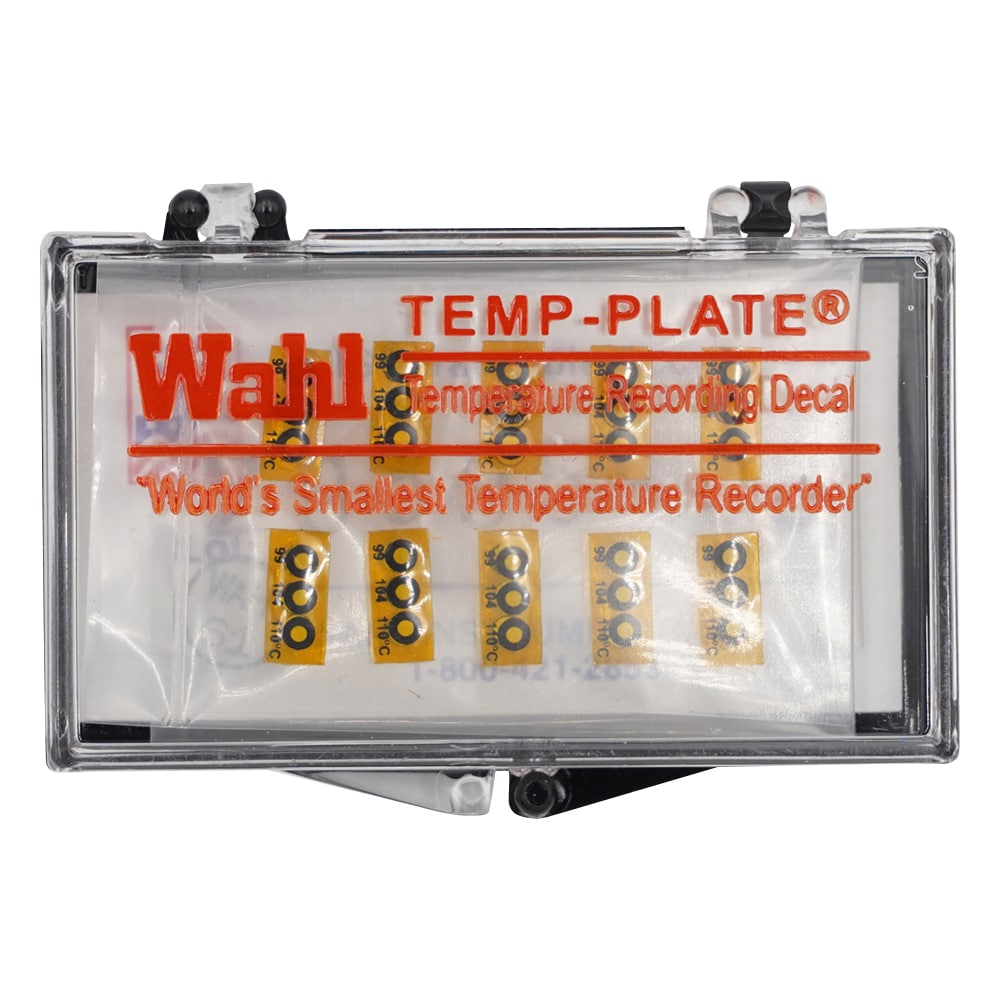 Wahl　instruments テンプ・プレート（不可逆性） 3点表示 1箱（10枚入）　430V-099 1箱（ご注文単位1箱）【直送品】