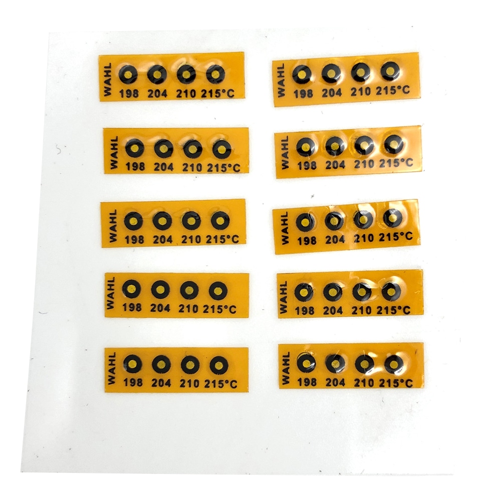 Wahl　instruments テンプ・プレート（不可逆性）4点表示 1箱（10枚入）　450-198 1箱（ご注文単位1箱）【直送品】