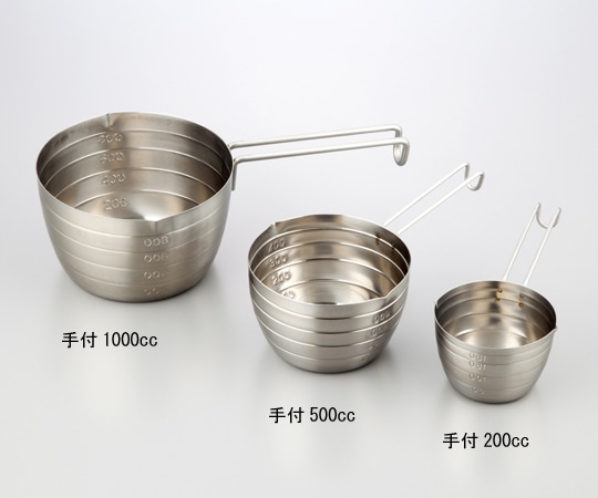 アズワン ステンレス計量カップ(エコクリーン）　500CC　 1個（ご注文単位1個）【直送品】