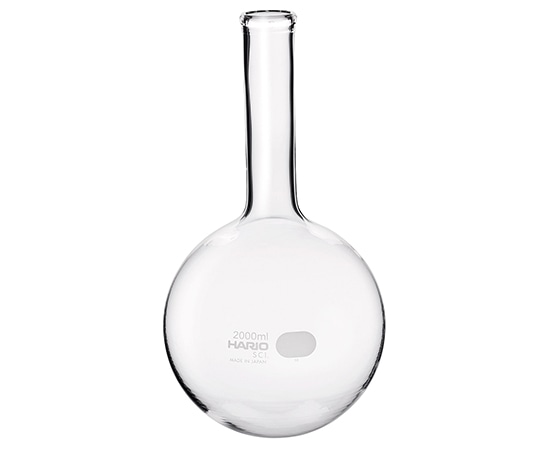 HARIO 丸底フラスコ 2000mL MF-2L 1個(ご注文単位1個)【直送品】