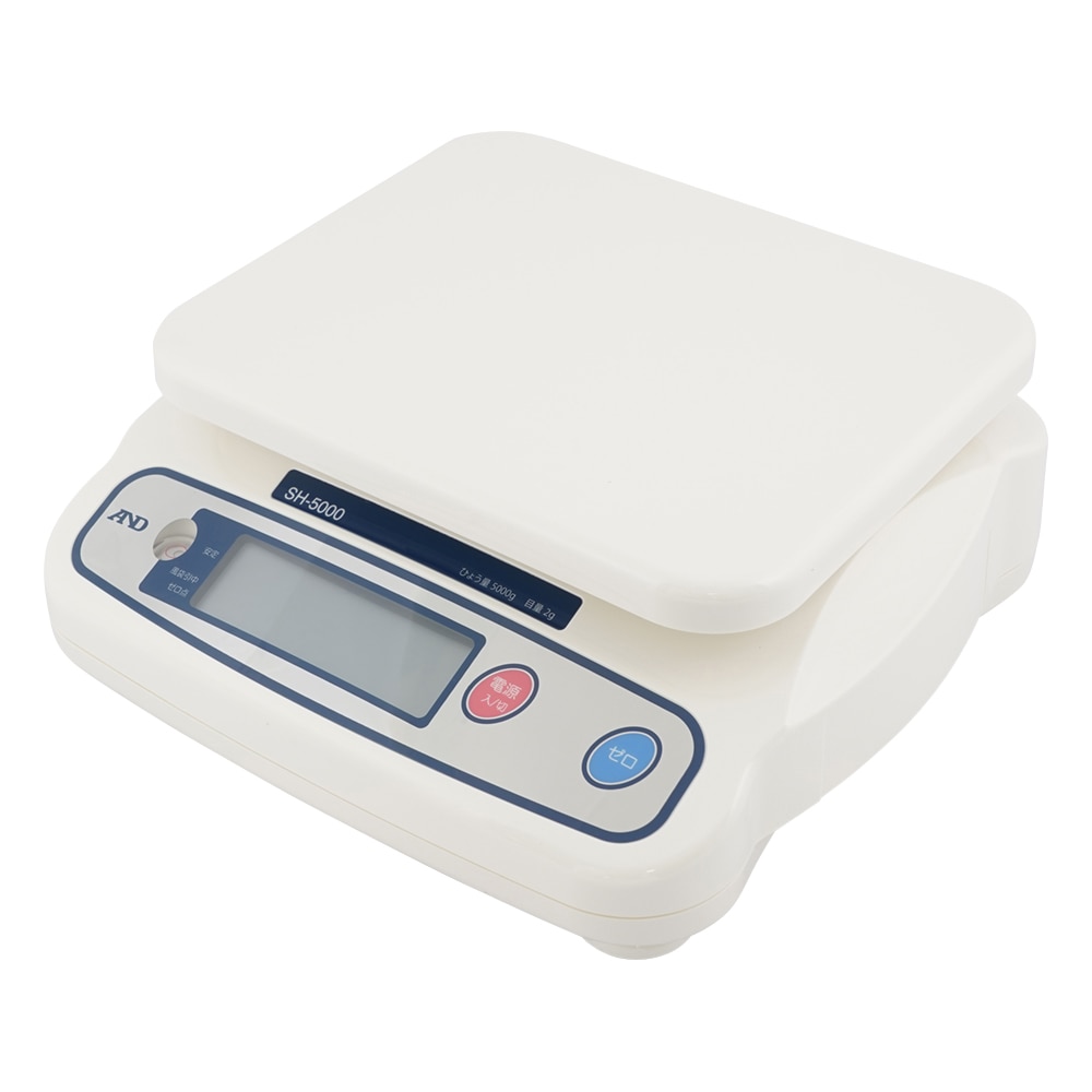 エー・アンド・デイ デジタルはかり SHシリーズ ひょう量:5000g 最小表示:2g SH-5000 1台(ご注文単位1台)【直送品】
