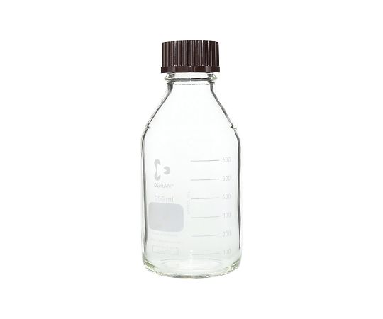 DWK Life Sciences ねじ口瓶丸型(デュラン(R)) 赤キャップ付 750mL 1本(ご注文単位1本)【直送品】