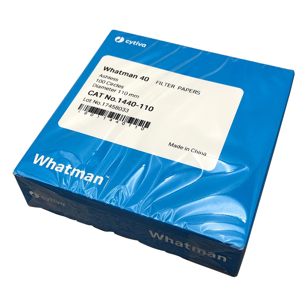 Cytiva (ワットマン) 定量濾紙 円形No.40 11.0cm 100枚入 1440-110 1箱(ご注文単位1箱)【直送品】