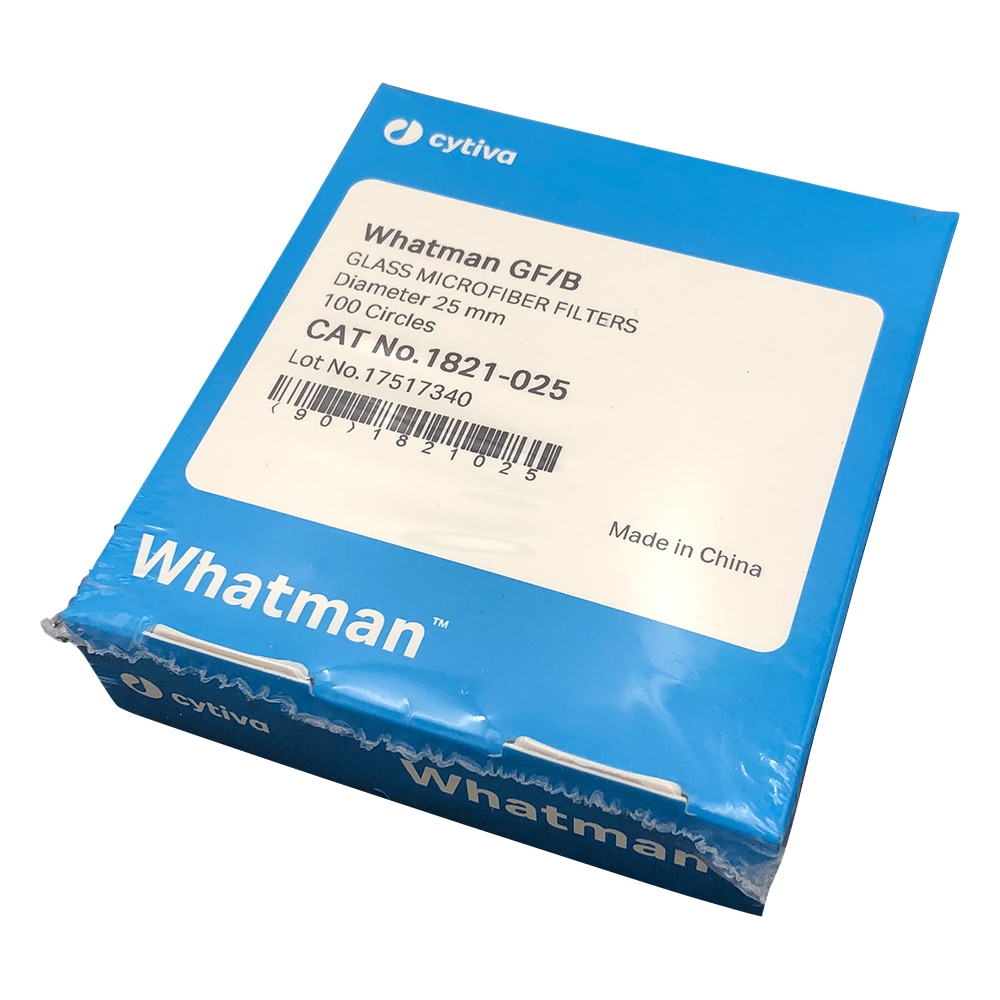 Cytiva (ワットマン) ガラス繊維円形濾紙GF/B 2.5cm 100枚入 1821-025 1箱(ご注文単位1箱)【直送品】