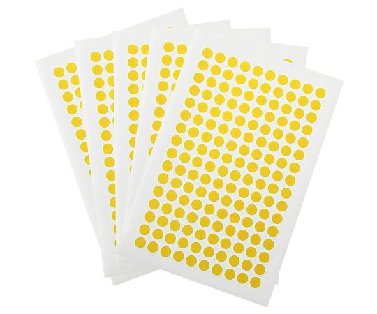 GA International クライオドット Φ7mmタイプ 黄 160ドット×5シート入 WRPLT-7YE 1袋(ご注文単位1袋)【直送品】