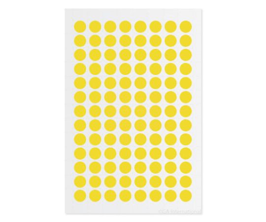 GA International クライオドット Φ9mmタイプ 黄 104ドット×5シート入 LT-9YE 1袋(ご注文単位1袋)【直送品】