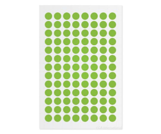 GA International クライオドット Φ9mmタイプ 緑 104ドット×5シート入 LT-9GA 1袋(ご注文単位1袋)【直送品】