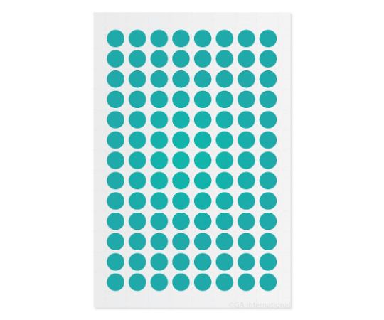 GA International クライオドット Φ9mmタイプ ターコイズ 104ドット×5シート入 LT-9GS 1袋(ご注文単位1袋)【直送品】