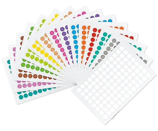 GA International クライオドット Φ9mmタイプ アソート(15色) 104ドット×15シート入 LT-9A 1袋(ご注文単位1袋)【直送品】
