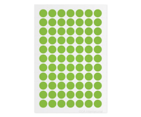 GA　International クライオドット　Φ11mmタイプ　緑　77ドット×6シート入　LT-11GA 1袋（ご注文単位1袋）【直送品】
