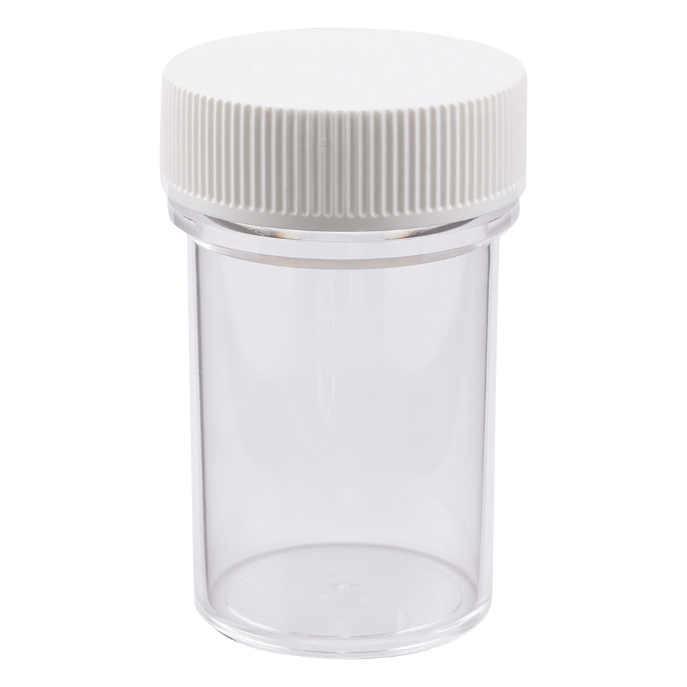 アズワン スチロールT型瓶 140mL 白 1本(ご注文単位1本)【直送品】