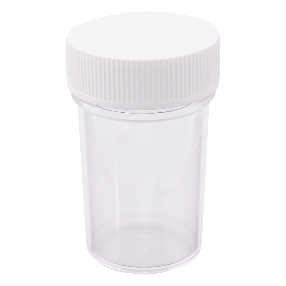 アズワン スチロールT型瓶 200mL 白 1本(ご注文単位1本)【直送品】