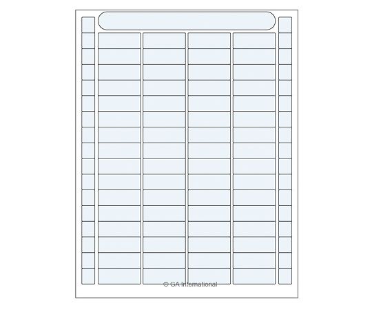 GA International 透明低温オートクレーブラベル(レーザープリンタータイプ) 64ラベル×16シート入 DFLT-62TR 1袋(ご注文単位1袋)【直送品】