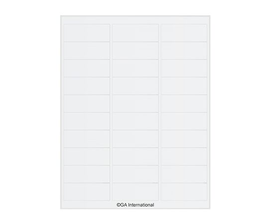 GA International 透明リムーバブル低温ラベル(レーザープリンタータイプ) 30ラベル×16シート入 TRCL-3 1袋(ご注文単位1袋)【直送品】