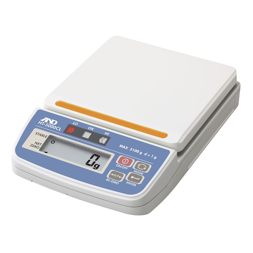 エー・アンド・デイ コンパレータライト付きコンパクトスケール HT-CLシリーズ ひょう量:5100g 最小表示:1g HT-5000CL 1台(ご注文単位1台)【直送品】