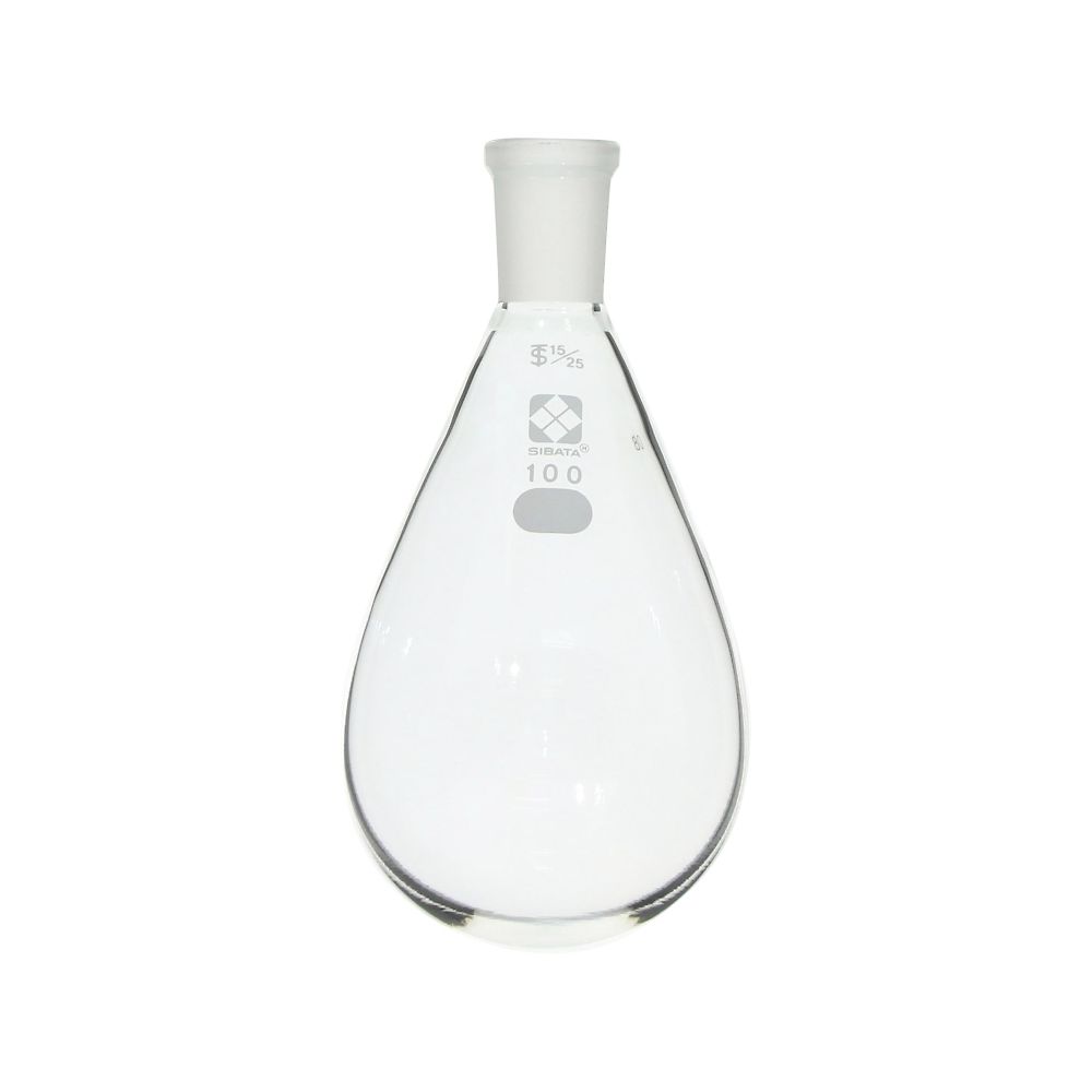 柴田科学 共通摺合なす形フラスコ 100mL 005370-15100 1個(ご注文単位1個)【直送品】