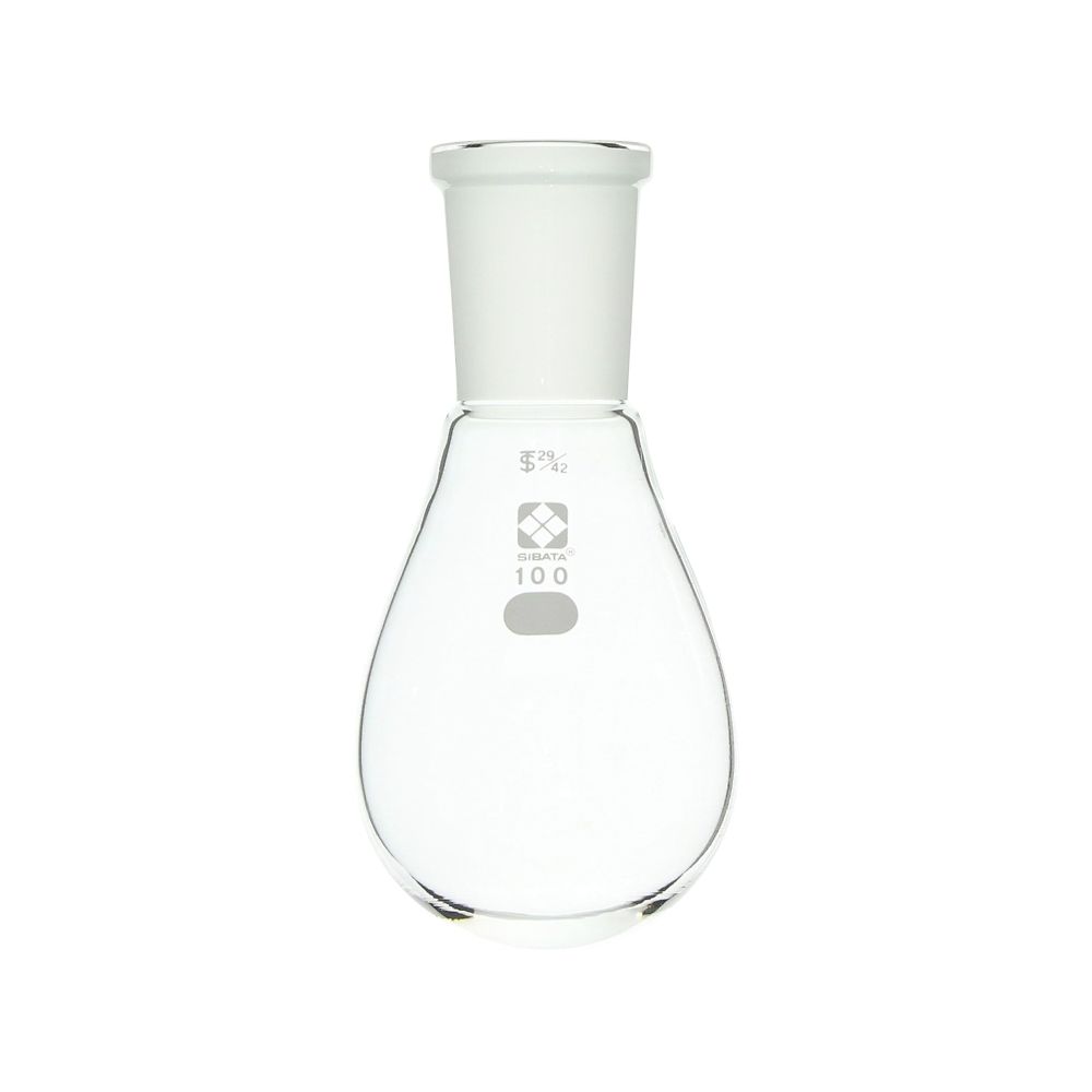 柴田科学 共通摺合なす形フラスコ 100mL 005370-29100 1個(ご注文単位1個)【直送品】